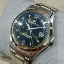 Orient Star automatic watch black dial boys size