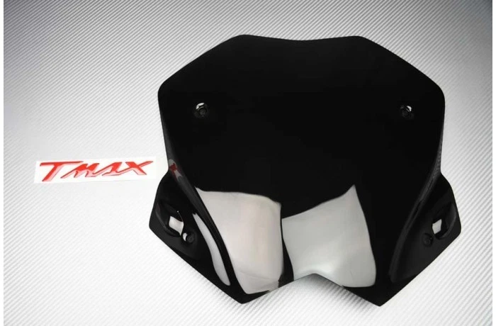 Kappa KD442B Pare-Brise Bas Sportif Yamaha T-Max 500 (2008-2011) - Noir Brillant