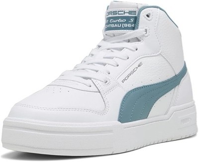 PUMA Porche Legacy Ca Pro Mid Lace Up  Mens White Sneakers Casual Shoes