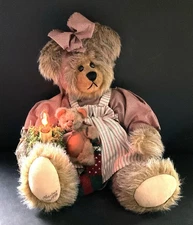 FULLY JOINTED LE 21" MOHAIR ARTIST BEAR "MERRY" SIGNED, DATED & NUMBERED~LIGHTED