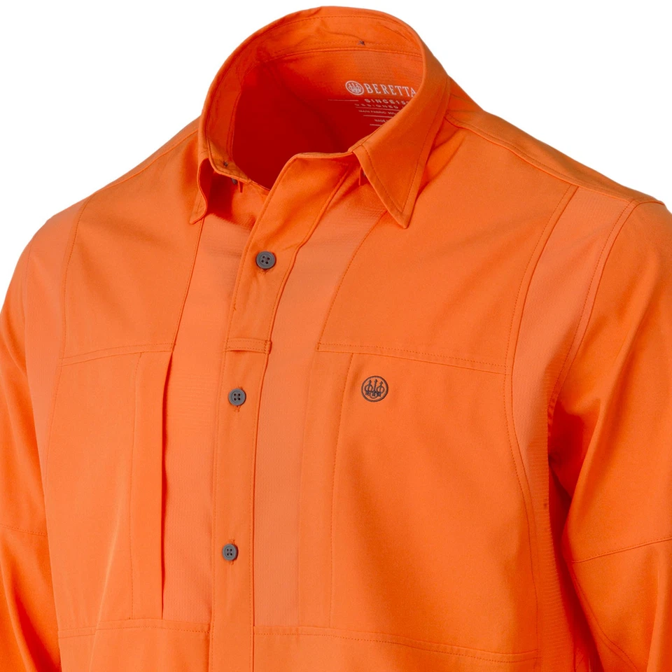 Camisa manga larga naranja flexible TKAD Flex Beretta para hombre (LU931T23340024) Foto 2 de 4