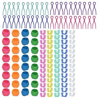 142 Stück Spulenfaden Organisierclips, 70 Spulenhalterclips, 32 Silikon8127