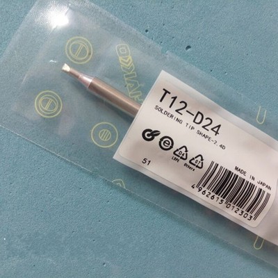 1PCS FOR T12-D24 Replace Soldering Solder Iron Tip F Shape-2.4D M3264 QL