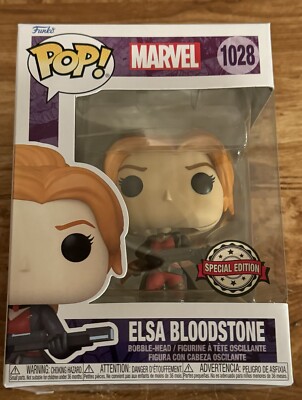 Brand New Funko Pop Marvel #1028 ELSA BLOODSTONE Figure Exclusive 2022  