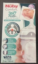 Nuby Comfort 360 PLUS Silicone Bottle, Anti-Reflux Anti-Colic 5oz