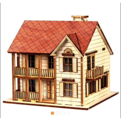 Youngmodeler 3D Wooden Model Kit DIY Toys Garden House C-YM621 125 x 115 x 115mm