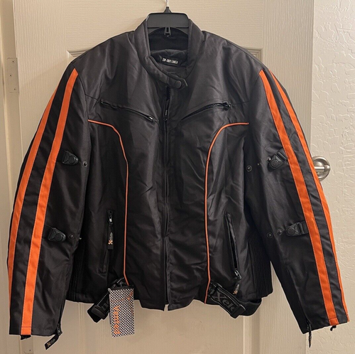 X Element Advanced W/PADS Motorcycle Gear Black Biker Jacket 3XL Zip Out Liner - Picture 2 of 13