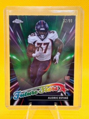 2024 Topps Chrome Audric Estime Rookie 32/99 #FS-24 Green Future Stars