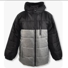 NEW Quad Seven Sz 4 Boys' Jacket Zip Pocket Paneled Insulated Parka Little Boys