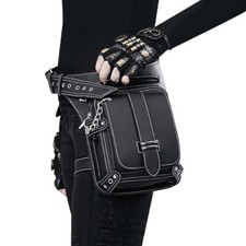Punk retro waist bag shoulder mobile phone leg bag leg rock gothic motorcycle ba