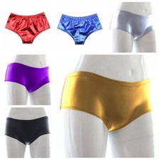 Women's Shiny PU Faux Leather Club Panties