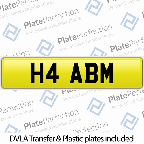 H4 ABM AM CHERISHED PRIVATE NUMBER PLATE DVLA REGISTRATION | eBay