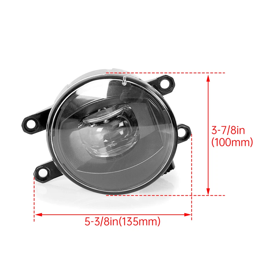 Par de luces antiniebla LED transparentes para LEXUS CT200H y RX450h 2011-2017 GS350 2013-2020 Foto 3 de 4