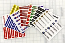 TJR - SCX 1/32 Scale Standard curve & 180mm barrier Decals- border - New