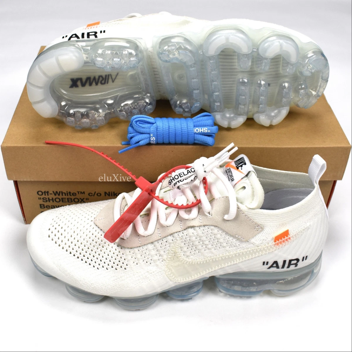 NWT Nike Off-White Virgil Abloh Vapormax White 9.5 DS | eBay