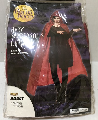 Mary Sanderson’s Cape with Hood ** Hocus Pocus ** HALLOWEEN Costume - Adult OS