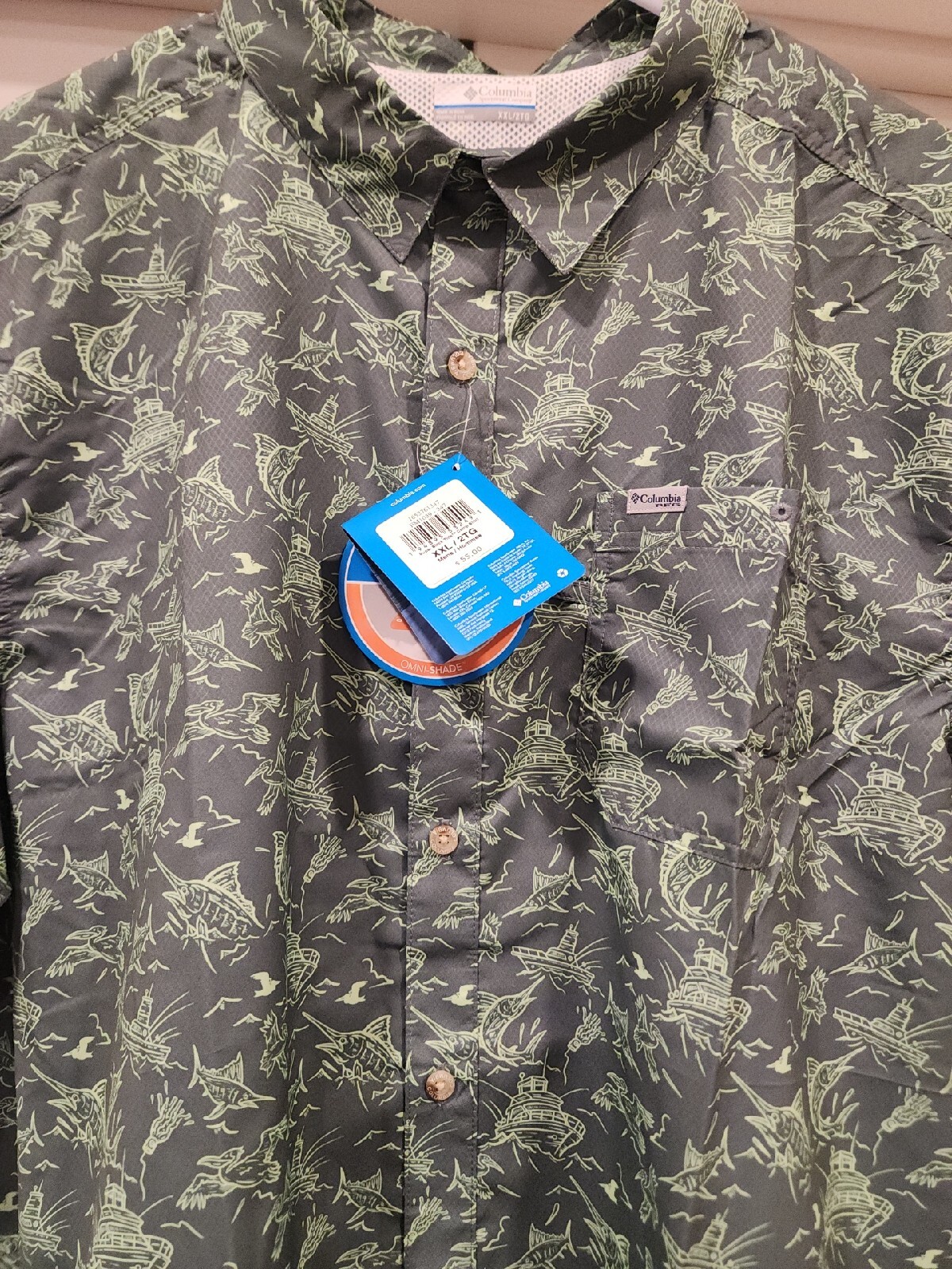 Chemise De Pêche Columbia Femme - Sans Manches - Omni Teinte - Bleu - Taille L