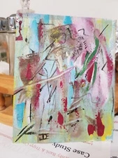 Art Acrylic Abstract by Delores J. Ekberg "Subtle."