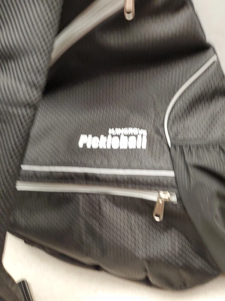 Pickleball Bag Mens Womens Backpack Adjustable Sling Bag Black Pickleball Bag Mens Womens Backpack Adjustable Sling Bag Black