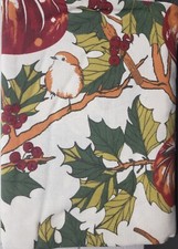 Fabric Tablecloth, 60"x84"Oblong 6-8 people BIRD,BERRIES PUMPKIN LEAVES, CCL