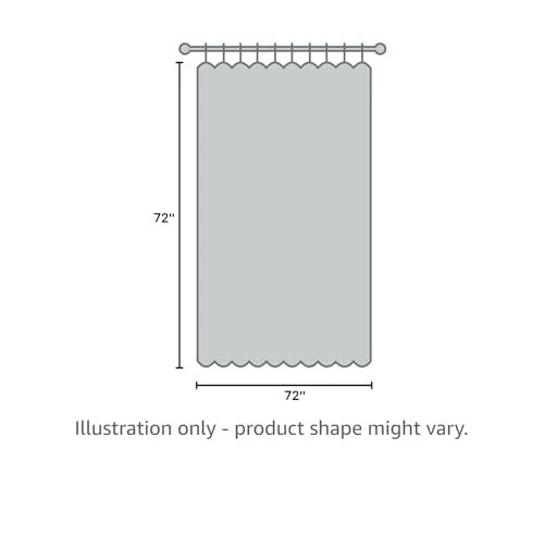 Shower Curtain, Cloth Ombre Black Shower Curtain - Image 2 of 4