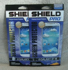 Shield Pro Set Of 2 Premium Screen Protectors For Galaxy S4 ~ NEW