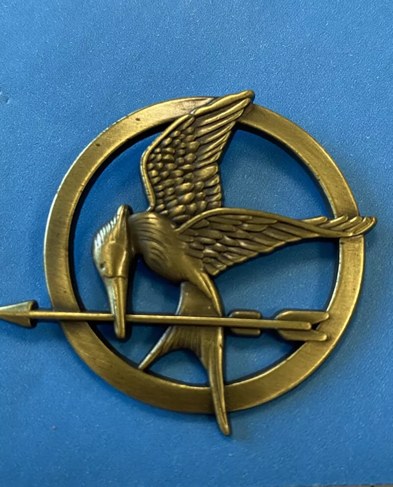 Hunger Games Katniss Everdeen Mockingjay Pin Brooch - Bronze - LGF