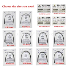 Dental Orthodontic Brackets Braces /Supper Elastic Niti Arch Wires Round KY