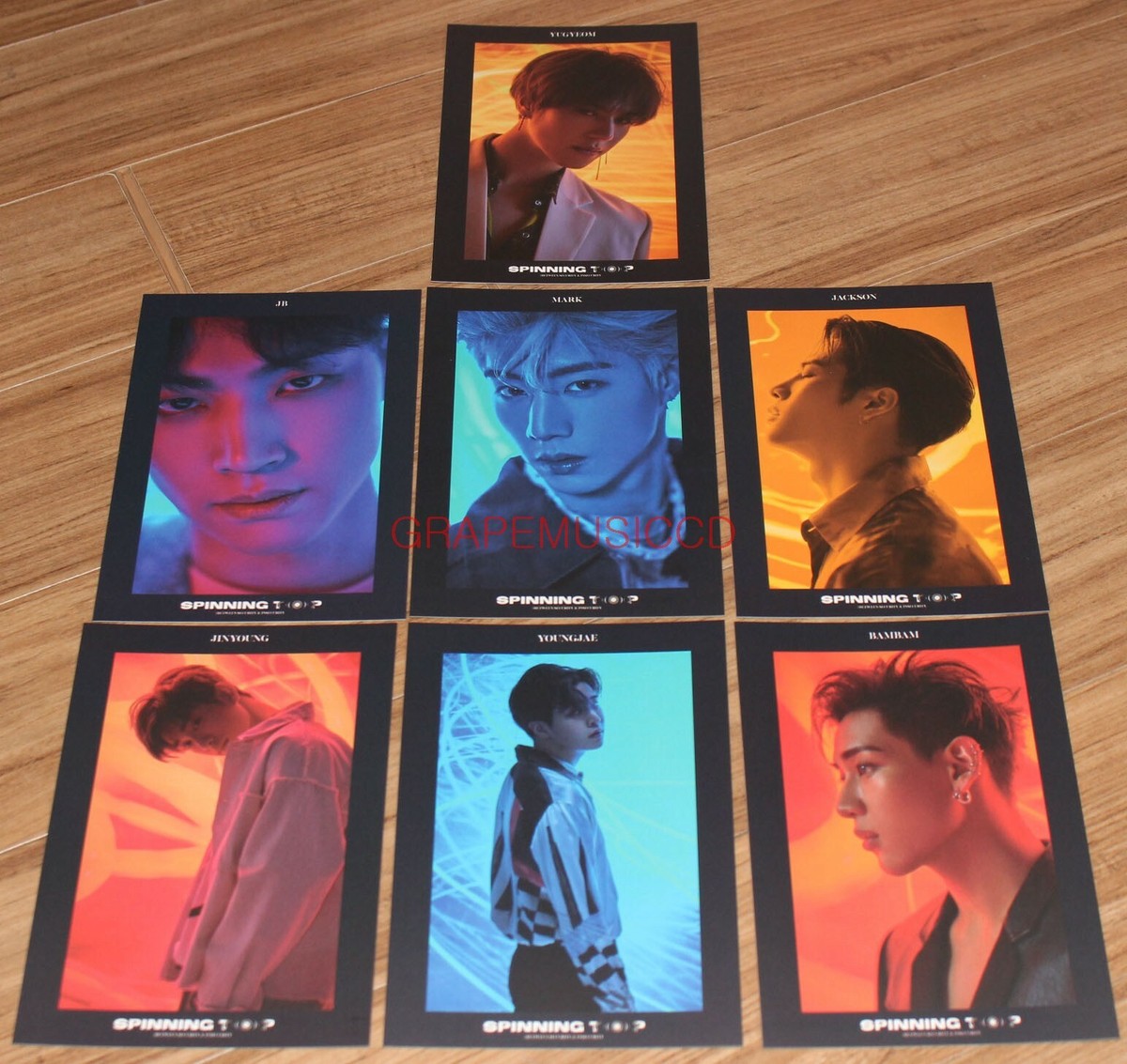 GOT7 SPINNING TOP K-POP CD + 2 PHOTOCARD + SPECIAL CARD SET +