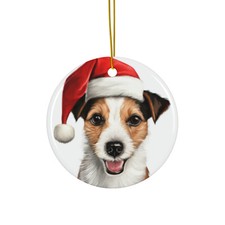 Russell Terrier - Ceramic Christmas Ornament - Printed in USA