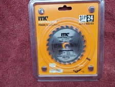 CMT / ITK K02403 3-3/8" 24T Carbide Trim Saw Blade, 15mm Arbor Hole