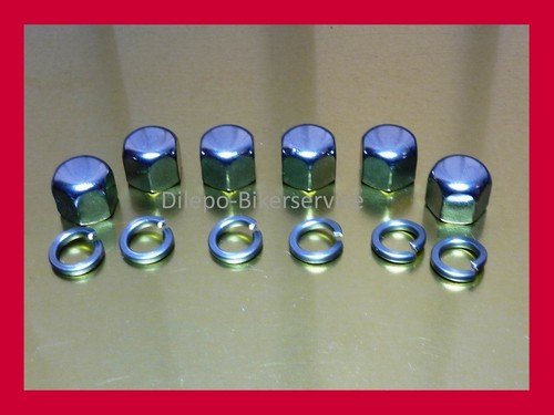 6 V2A Edelstahl Hutmutter Auspuffkrümmer für BMW R850 R1100 R1150 ...