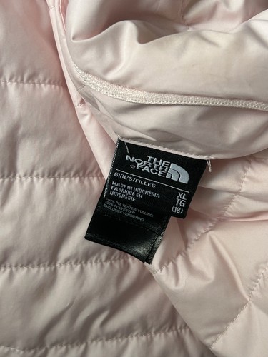 The North Face Girls' Reversible Mossbud Swirl Coat Jacket Pink Gray Size XL 18 - Picture 9 of 9
