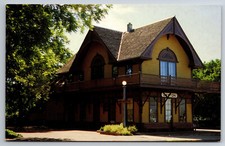 Vintage Postcard Wa Dayton Depot Street View Chrome 11211
