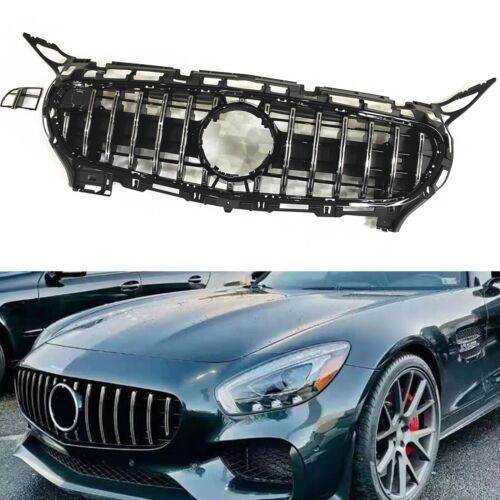 Front Bumper Grille Grill Kit For Benz C190 R190 AMG GT GTS 2 Door 2015-2016 hpy - Picture 1 of 12