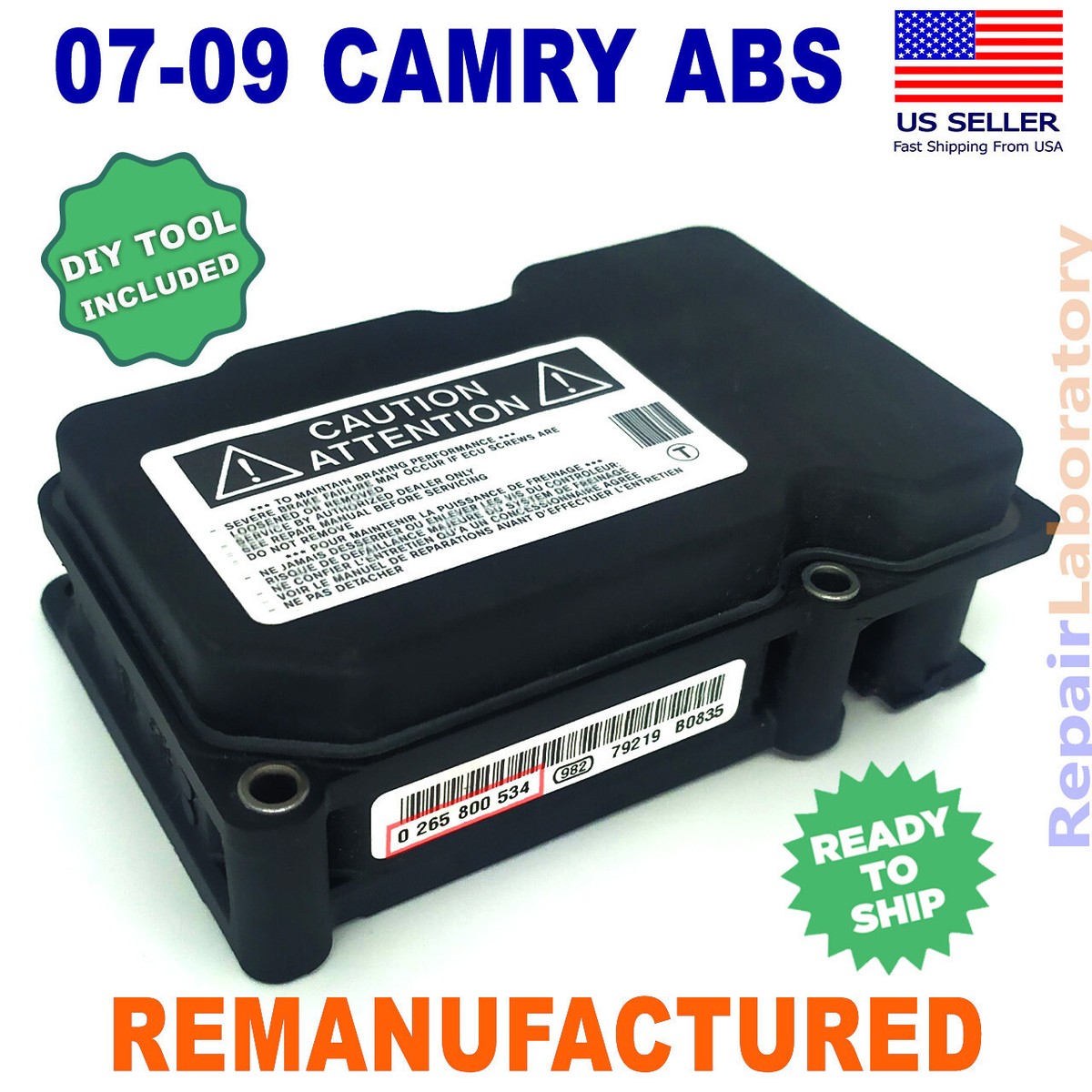 ✓ReBuilt✓ 0265800534 07 08 09 Toyota CAMRY ABS Anti-lock Pump