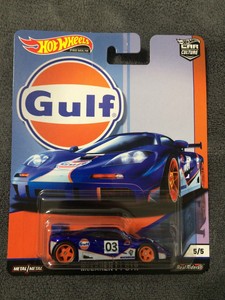 Hot Wheels 19 Car Culture Gulf Racing Mclaren F1 Gtr Contemporary Manufacture Toys Hobbies