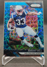 2018 Panini Prizm Blue Lazer #75 Jeremy Hill New England Patriots football card