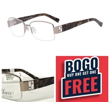 BOGO~ LUXE Eyewear Swarvoski Crystal WL0342 brown Eyeglasses FRAMES 54-17-135