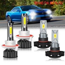 For Chevy Camaro 2010-2013 Combo LED Headlight High/Low Beam Fog Light Bulbs