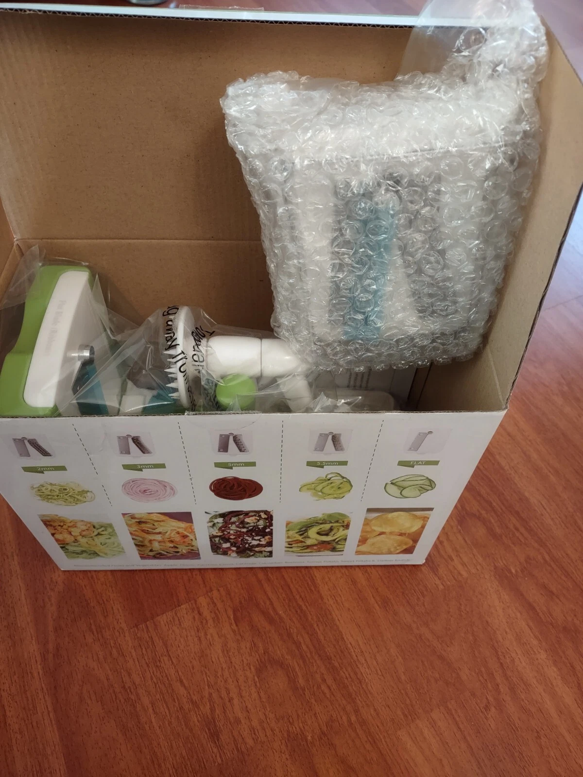 Luckea 5 Blade Spiralizer BR-5B-02 Interchangeable Blades BPA FREE NEW in Box