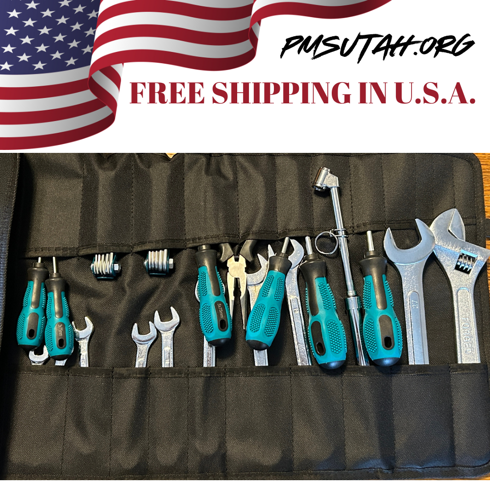 Roll Up Japanese Metric Motorcycle, ATV UTV SXS Repair Tool Kit