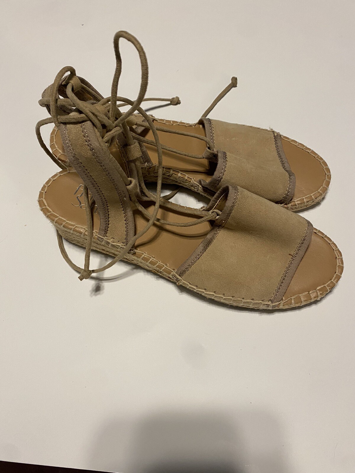 APL Sandali Franco Sarto 8 M Espadrillas Marroni Pelle scamosciata Tomaia