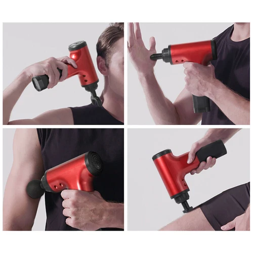 Professional Muscle Massage Gun 6 Speed Body Handheld Percussion with 4 Heads - Picture 5 of 8