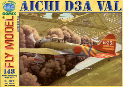 Fly Model 148 - Japanischer Sturzkampfbomber Aichi D3A Val - 1:33