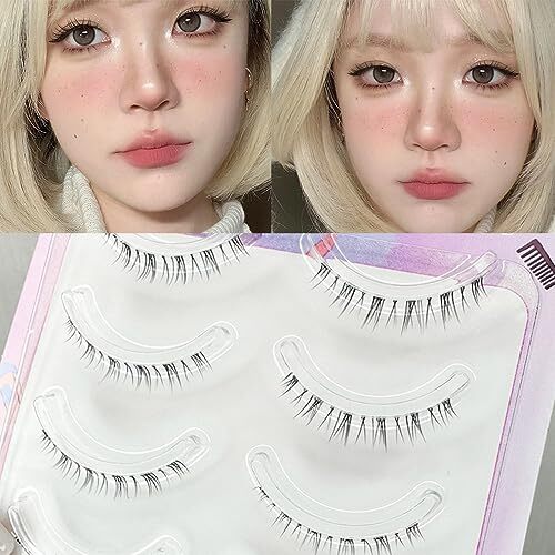 5 Pairs Thai Style Lower Lashes 3D Natural Look Manga Lower Eyelash-5 ... 5 Pairs Thai Style Lower Lashes 3D Natural Look Manga Lower Eyelash-5 ...