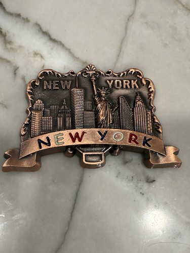 5 magneti frigorifero New York City Skyline Statua della Libertà Stato Impero - Foto 3 di 7