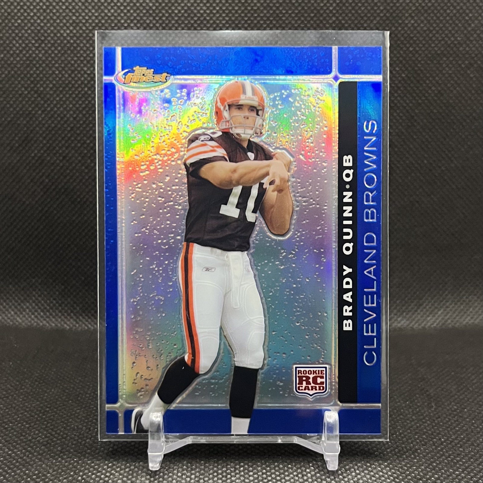 Brady Quinn Finest #102 Blue Refractor