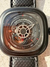 SevenFriday P3/01 Automatic Industrial Series Watch Black PVD SF-P3/01 Working
