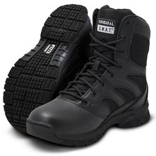 ORIGINAL SWAT Mens Force 8" Side Zip, Color: Black, Size: 8, Width: W...
